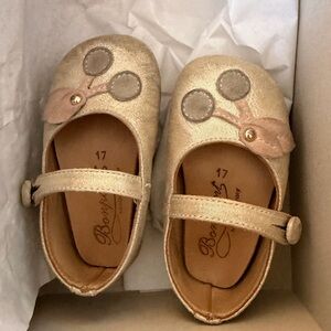 Bonpoint Gold Baby Infant Shoes